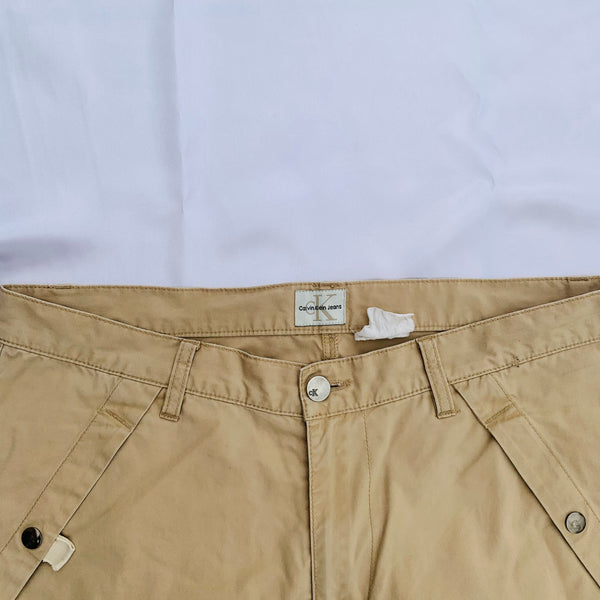 CALVIN KLEIN beige skater pants