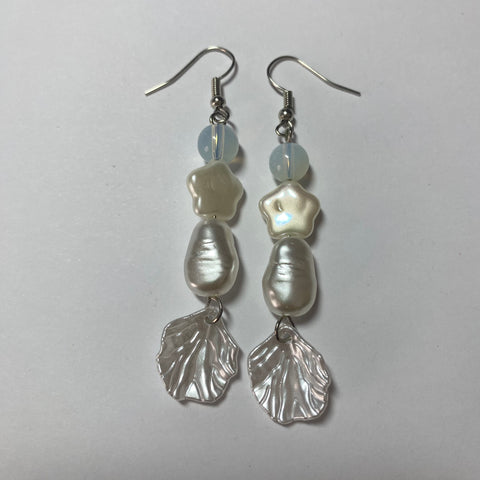 “Pearl goddess” earrings