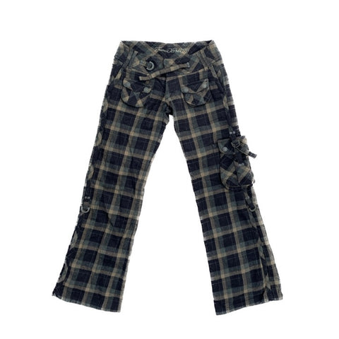 Freeman T.Porter 90s cargo plaid pants