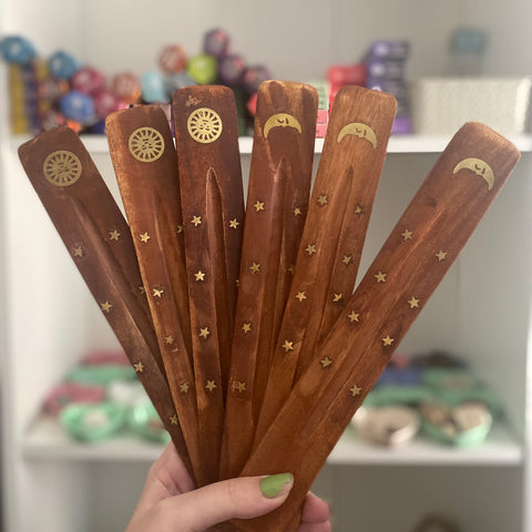 Sun and moon incense holders