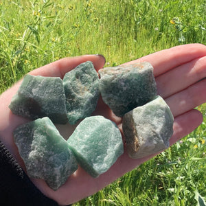 Raw green aventurine